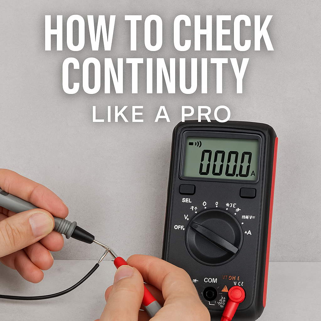 🔁 How to Check Continuity Like a Pro Using a Multimeter