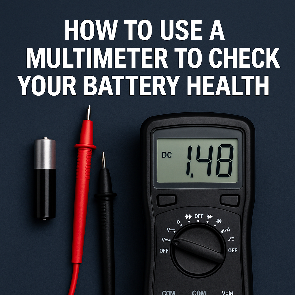 🔋 How to Use a Multimeter to Check Your Battery Health