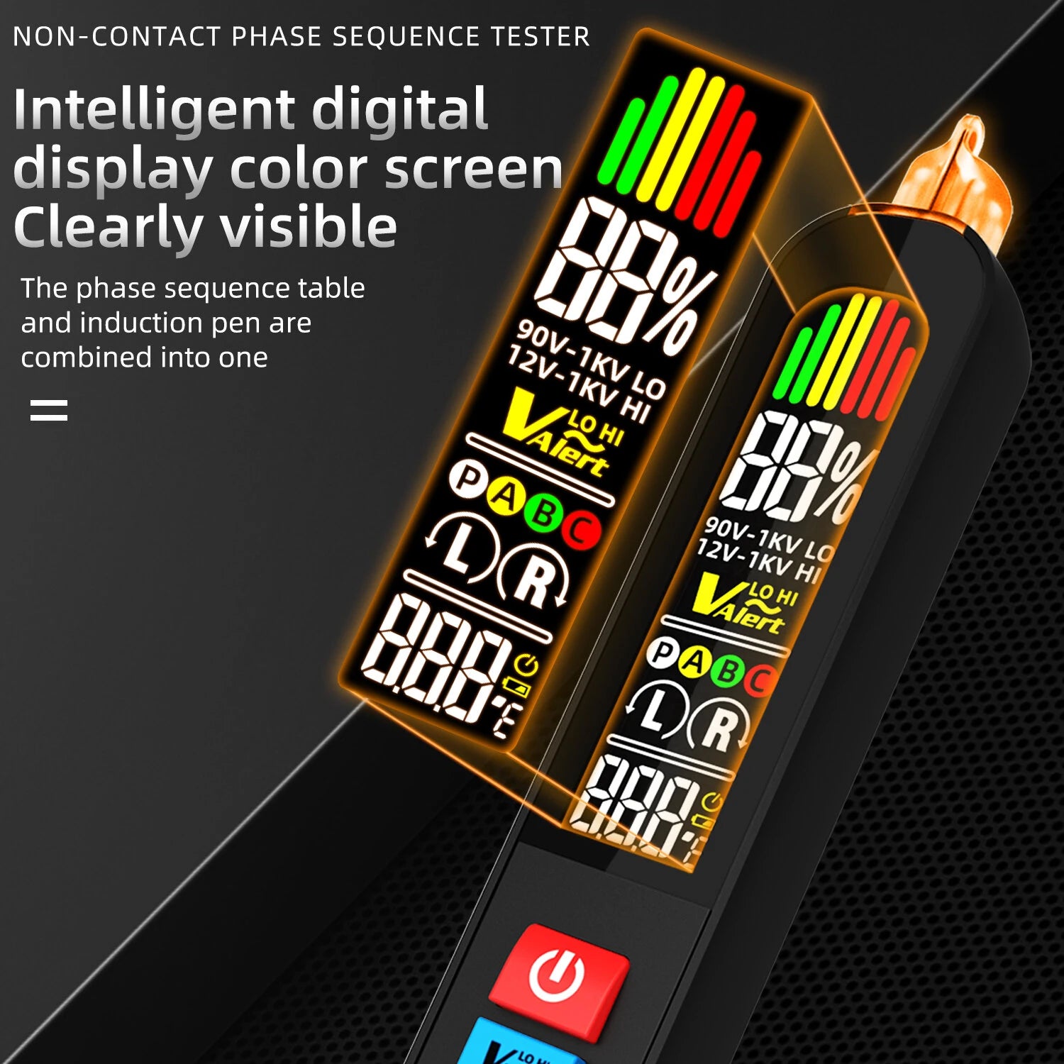 BSIDE AVX1 Phase Sequence Tester with Voltage & Temperature Detection