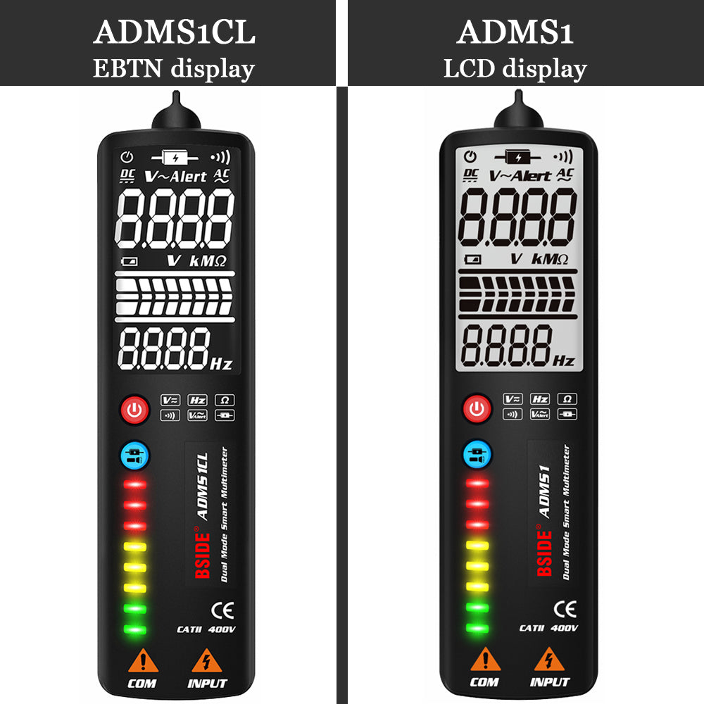 BSIDE ADMS1CL Smart Digital Multimeter 2000 Counts Auto-Range Voltage Detector