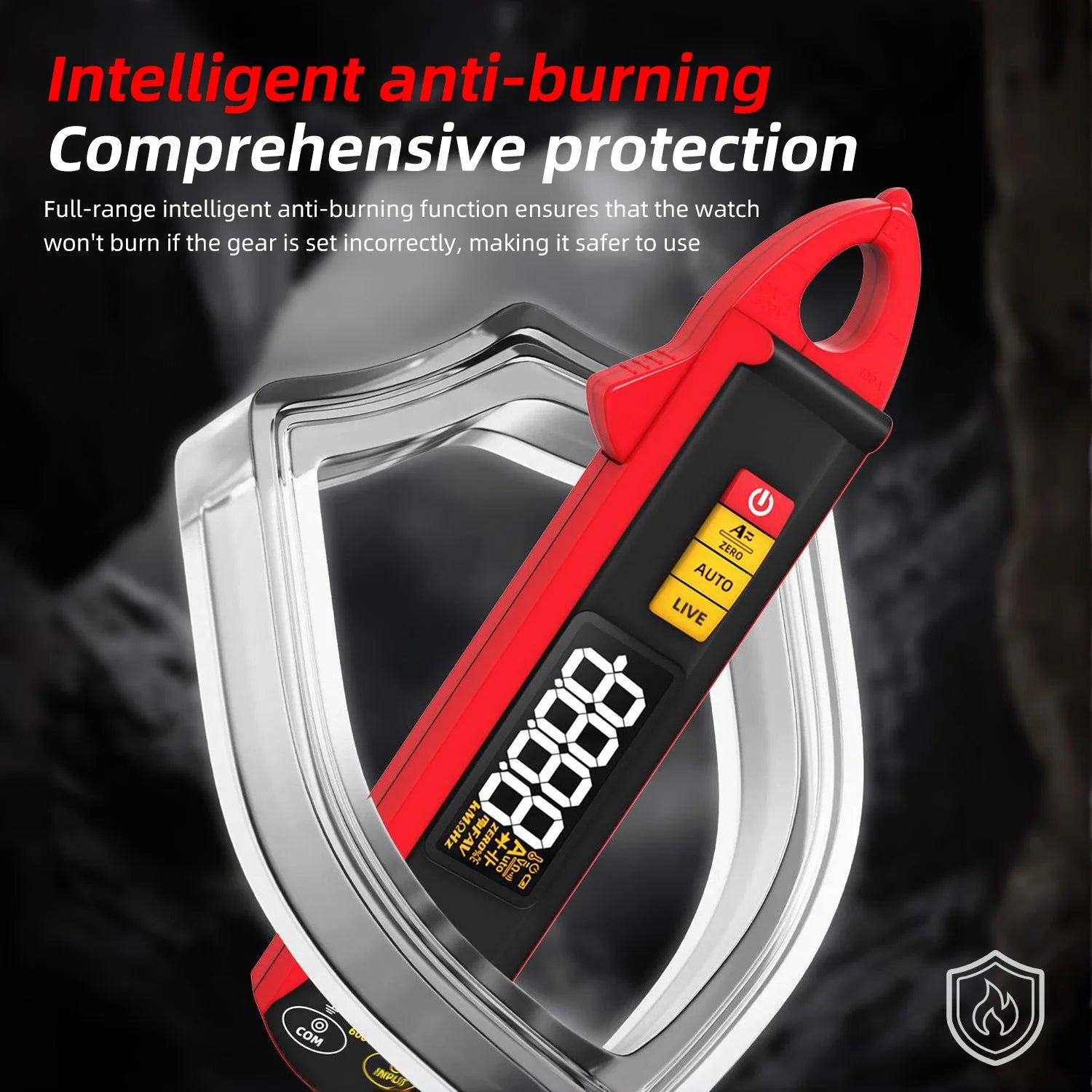 BSIDE UX1 Digital Clamp Meter (100A, Auto-Ranging, NCV)