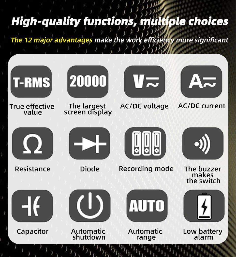 BSIDE S500 Digital Multimeter – Professional High-Precision Multi-Function Tester