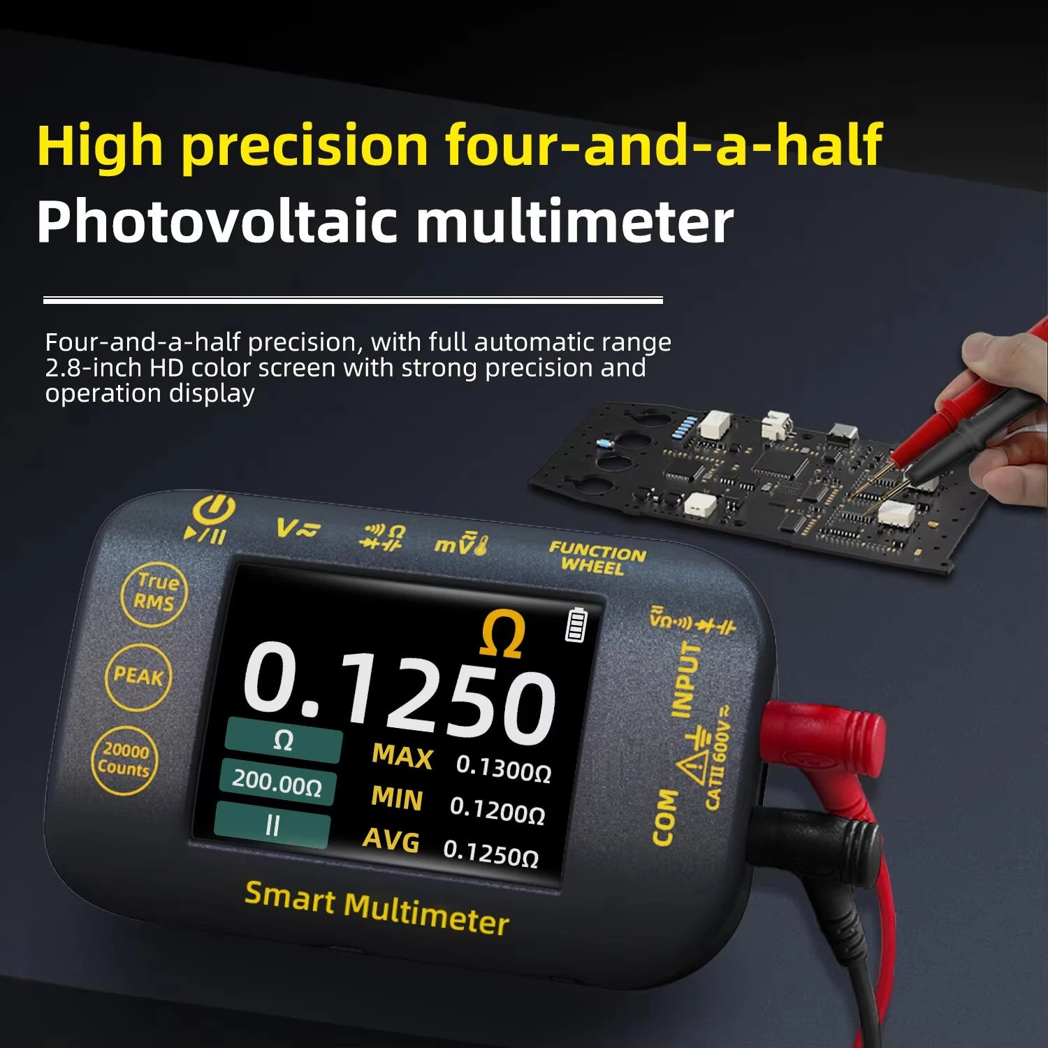 BSIDE S450 Intelligent Digital Multimeter 20000 Counts Voltage Real