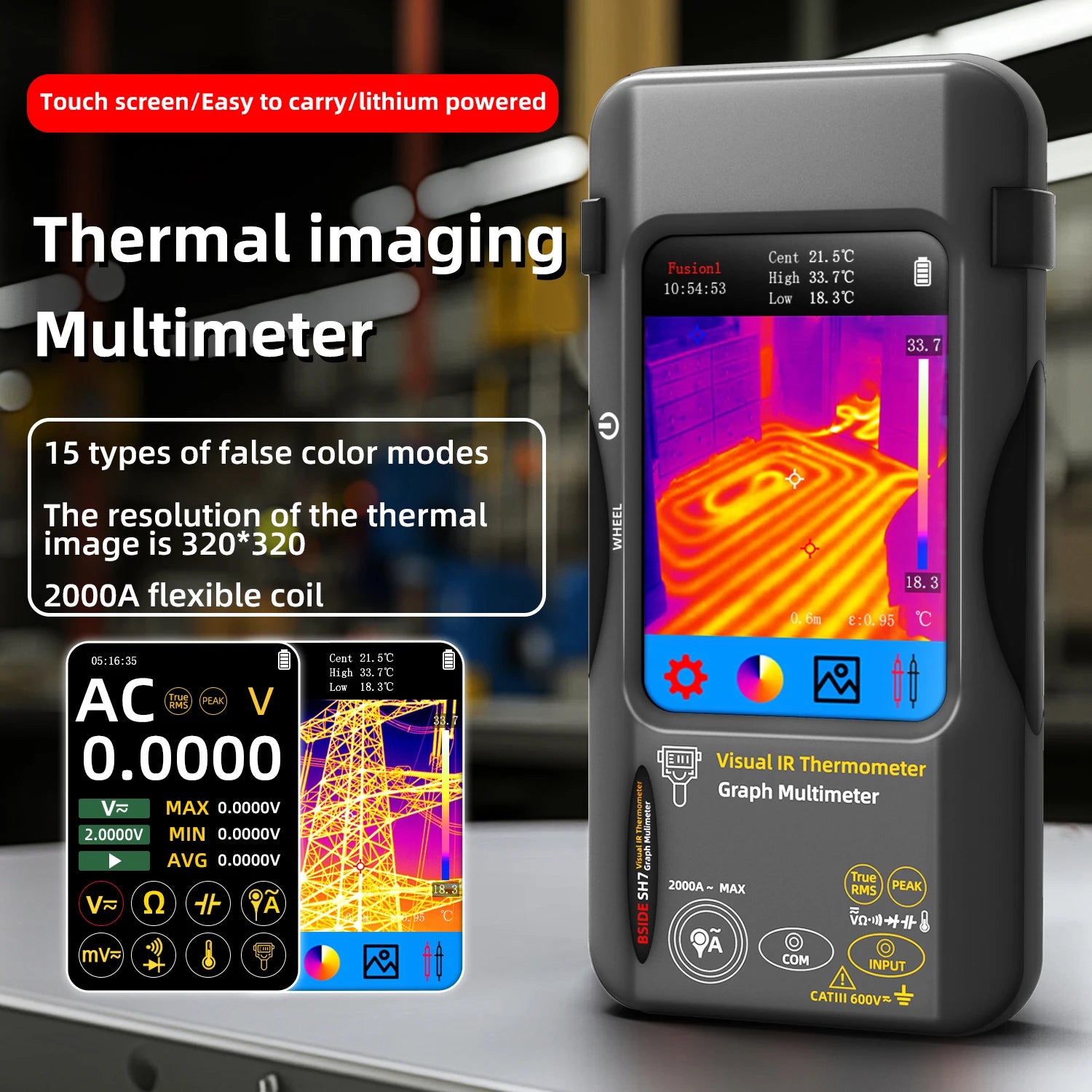 BSIDE SH7 Thermal Camera Multimeter