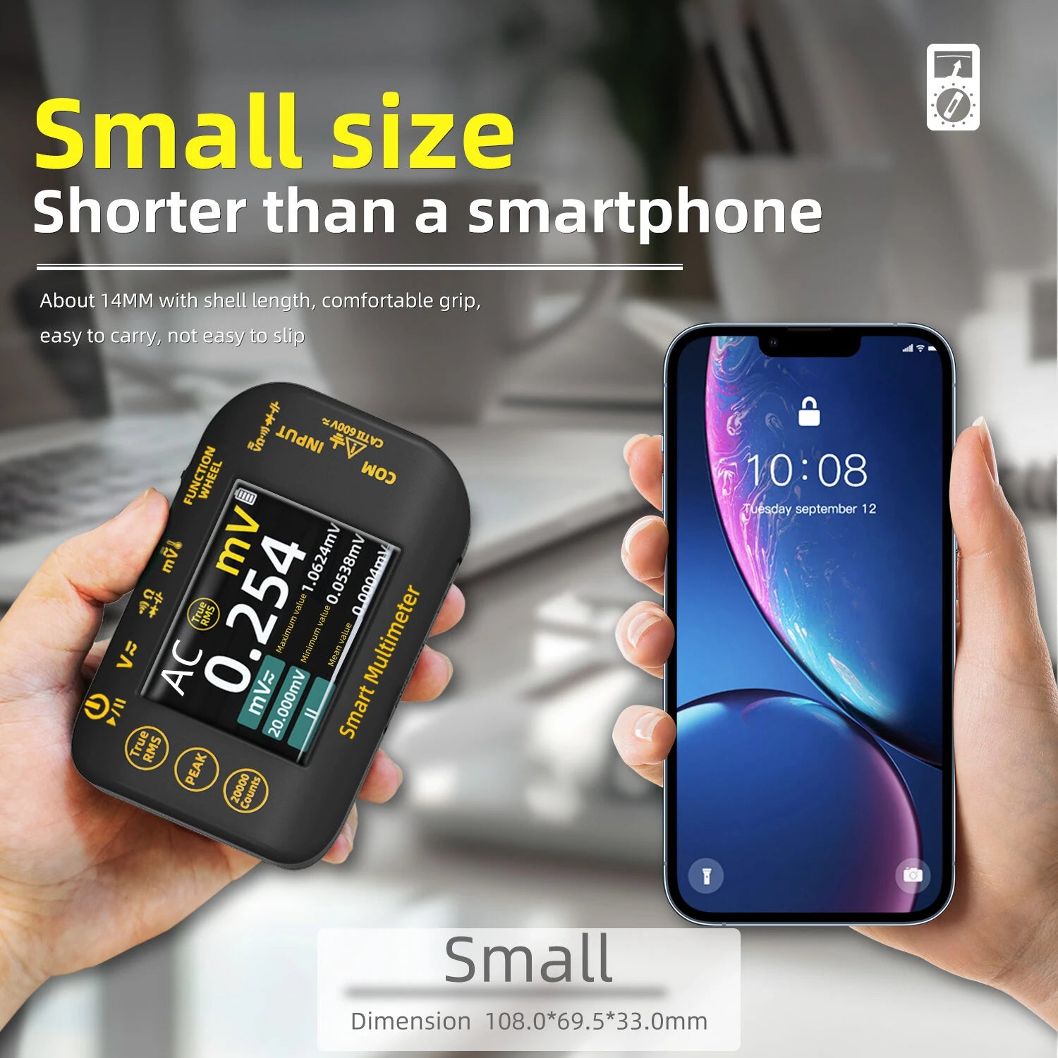 BSIDE S40 High Precision Digital Multimeter 2.8" TFT Screen 1000V DC 750V AC Test