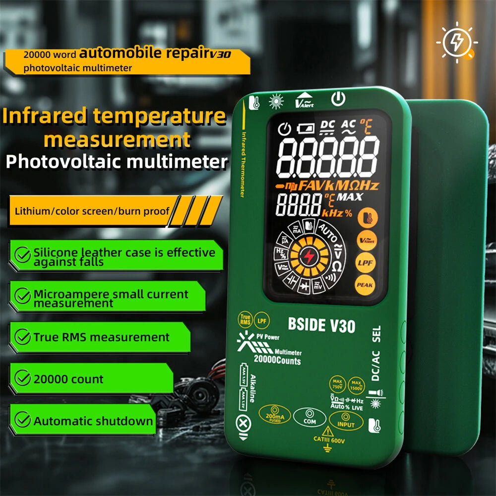 BSIDE V30 Digital Multimeter with Infrared Thermometer