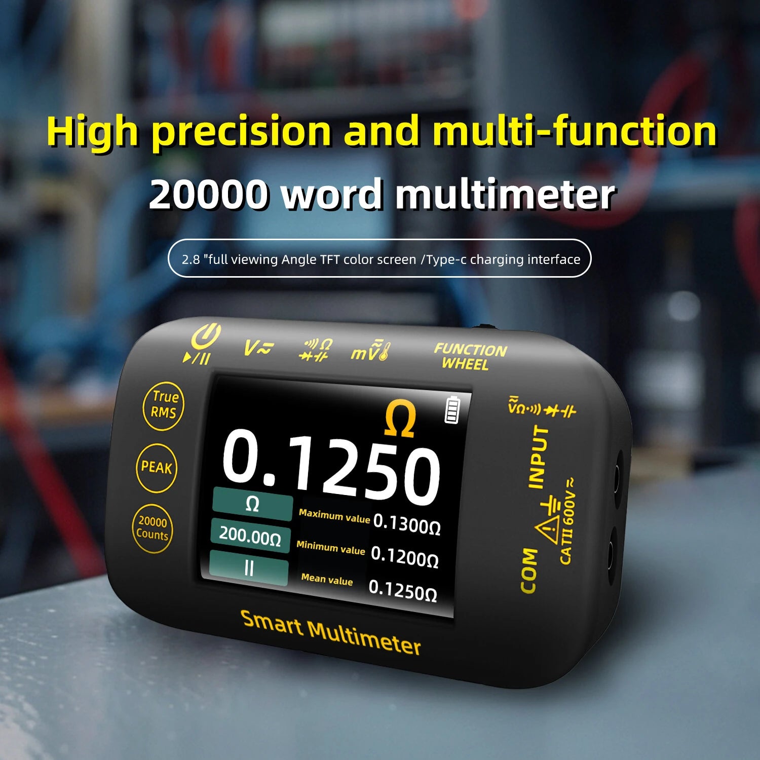 BSIDE S40 High Precision Digital Multimeter 2.8" TFT Screen 1000V DC 750V AC Test