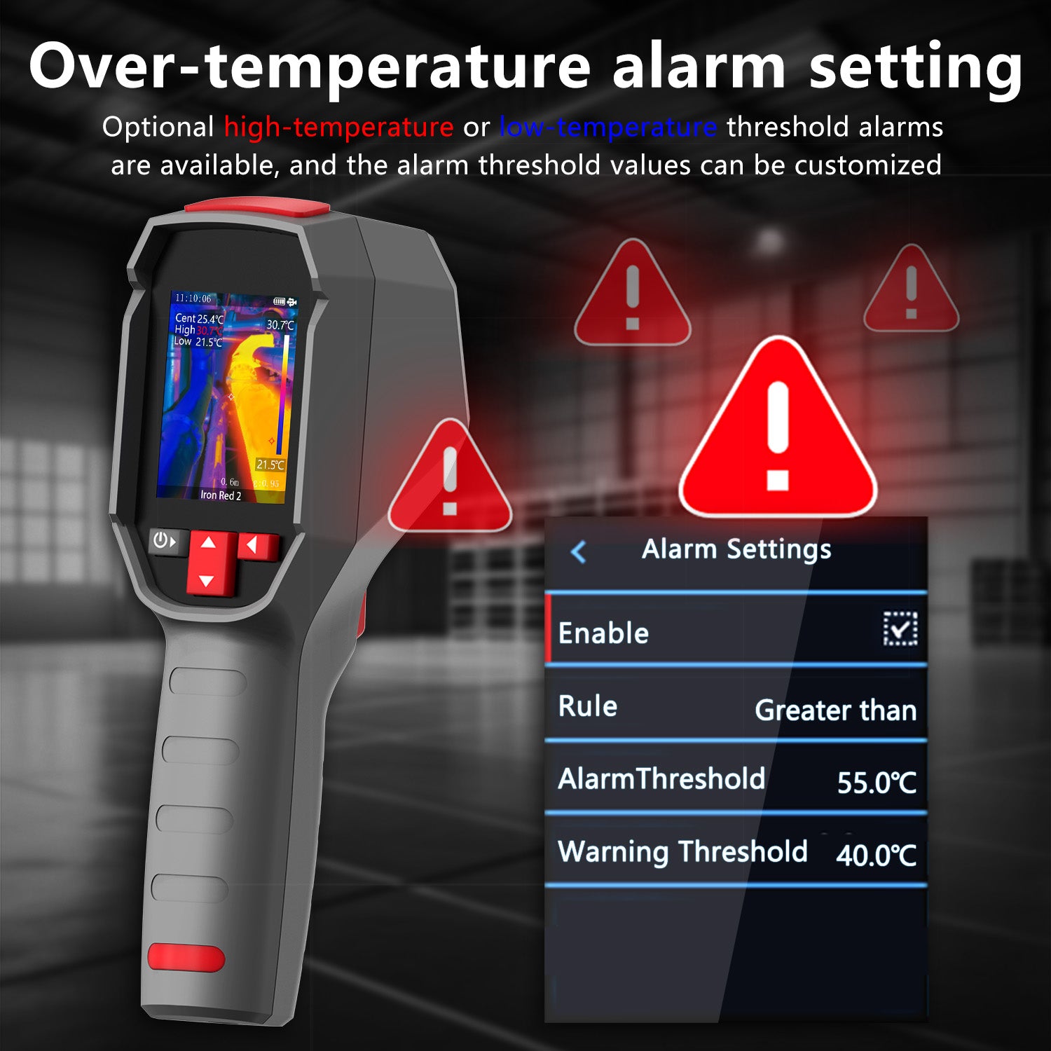 BSIDE HX4 Handheld Infrared Thermal Imager with Dual-Light Fusion for Floor Heating Inspection
