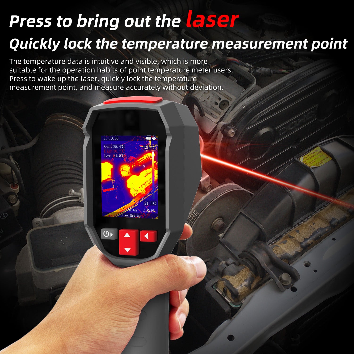 BSIDE HX4 Handheld Infrared Thermal Imager with Dual-Light Fusion for Floor Heating Inspection