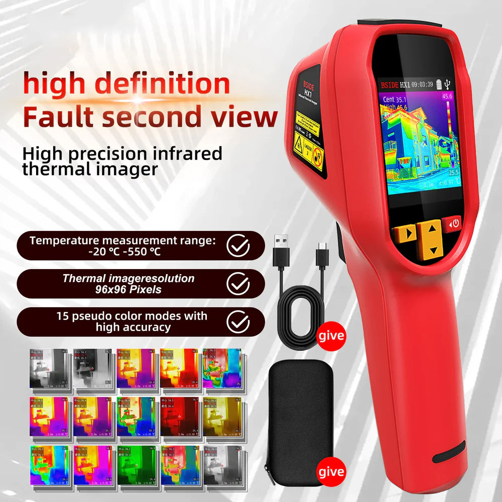 BSIDE HX1 Thermal Imaging Camera -20~550°C with PC Software