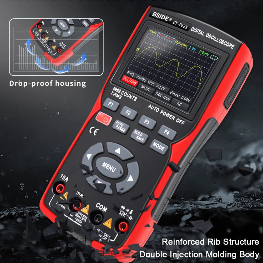 BSIDE ZT702S Handheld Oscilloscope Multimeter
