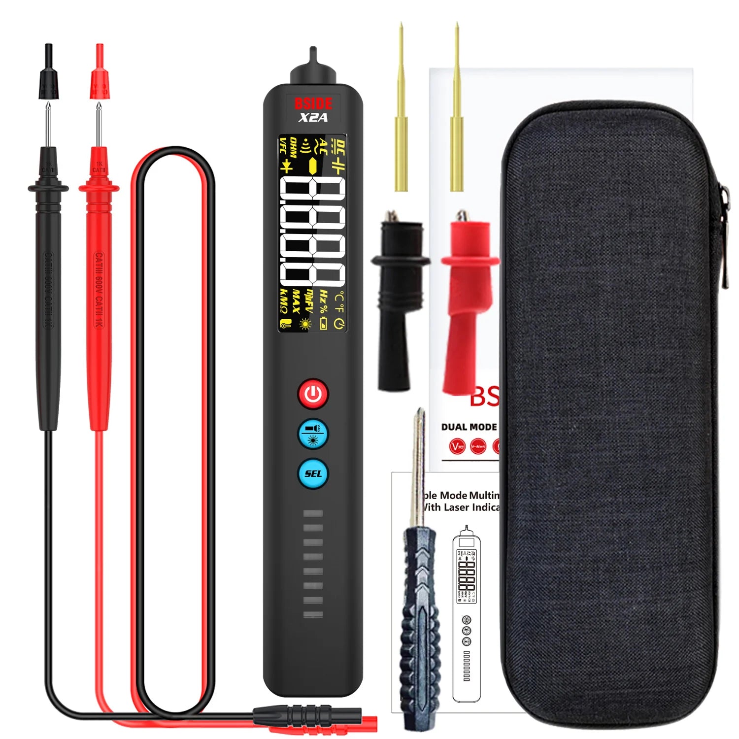 BSIDE X2A Smart Multimeter with Laser & NCV Test