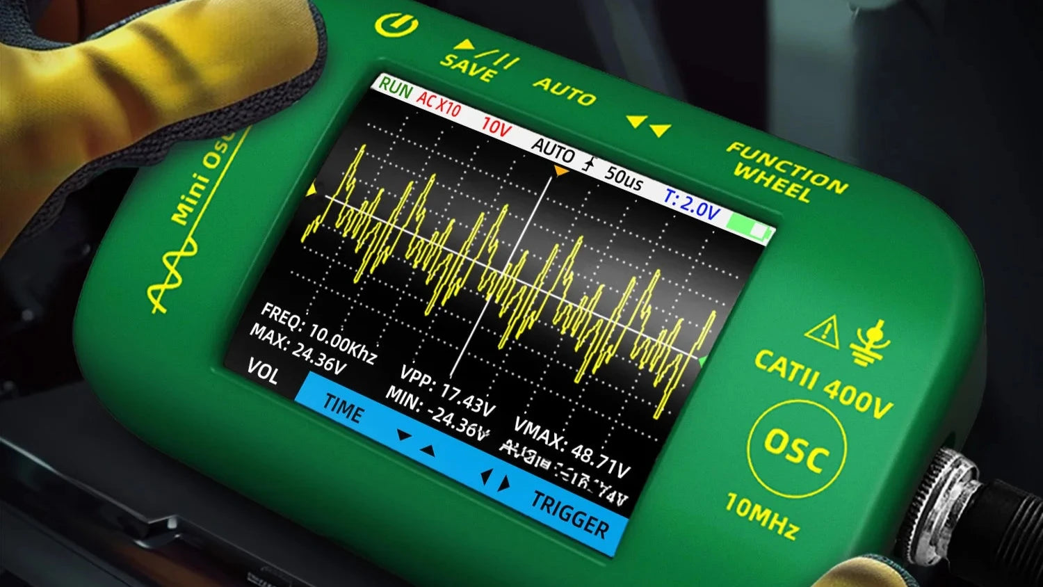 BSIDE OT2 Mini Oscilloscope 10MHz with Signal Generator