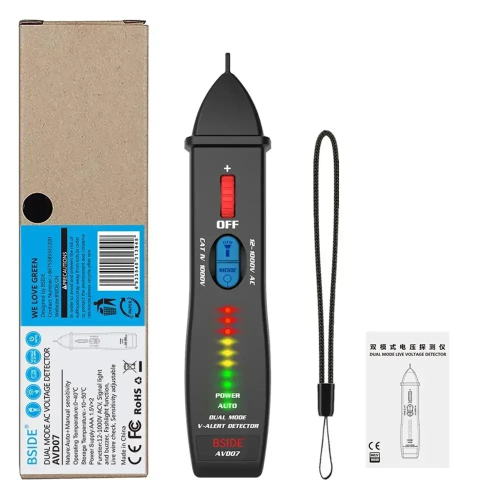 BSIDE AVD07 Non-Contact Voltage Tester with Wire Detection