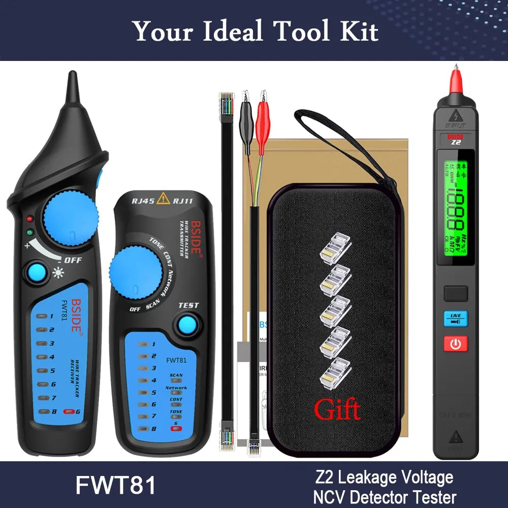 BSIDE FWT81 Network Cable Tracker and Wire Tester RJ11/RJ45