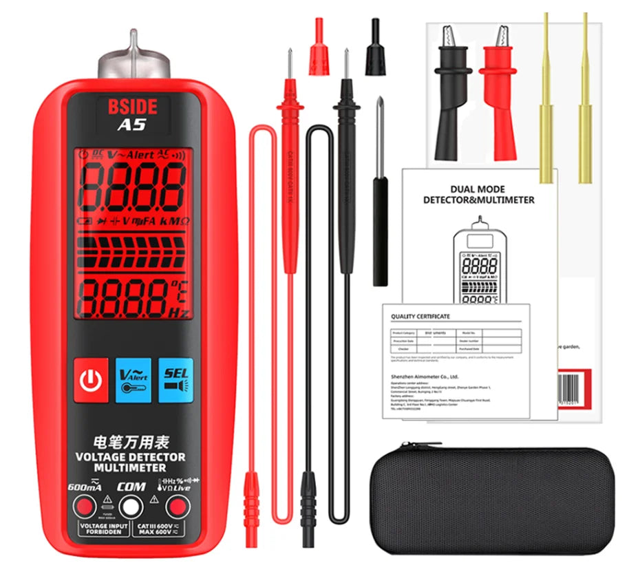 BSIDE A5/A5X Smart Voltage Tester with NCV & Ohm/Hz Test