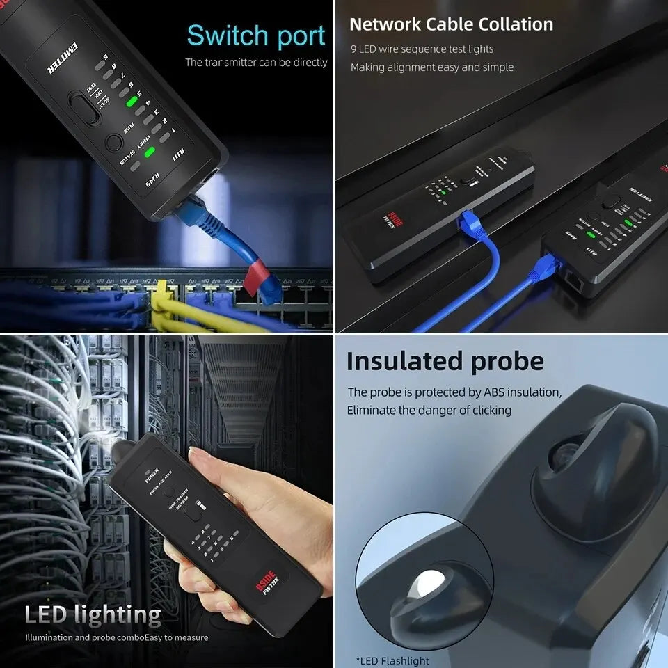 BSIDE FWT8X Network Cable Tracker for RJ11/RJ45 & 60V Telecom Lines