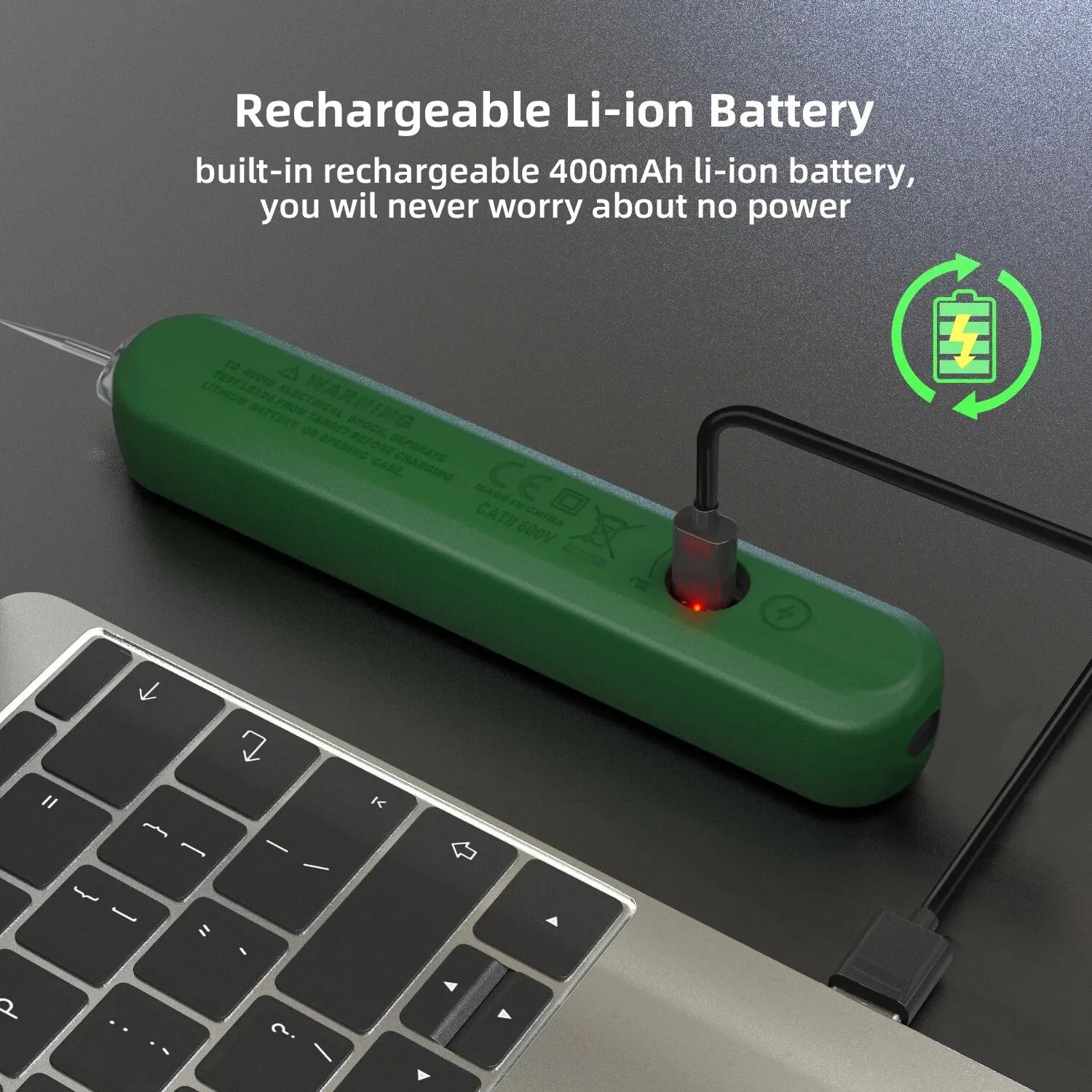 BSIDE AC Leakage Voltage Tester Pen with Backlight