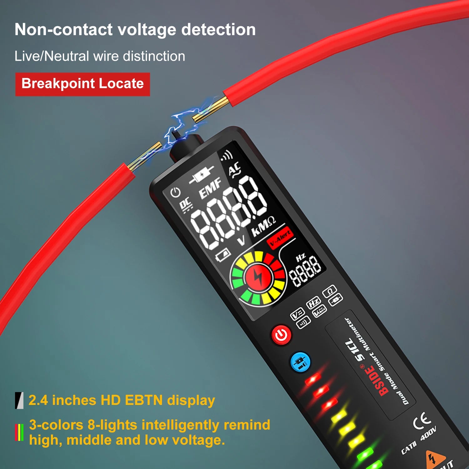 BSIDE S1/S1CL Smart Multimeter with NCV & Continuity Test