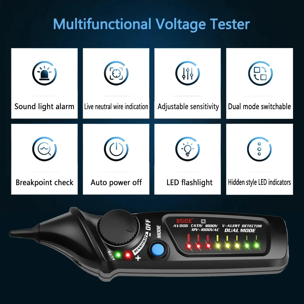 BSIDE AVD06 Smart Voltage Tester Pen with NCV & Breakpoint