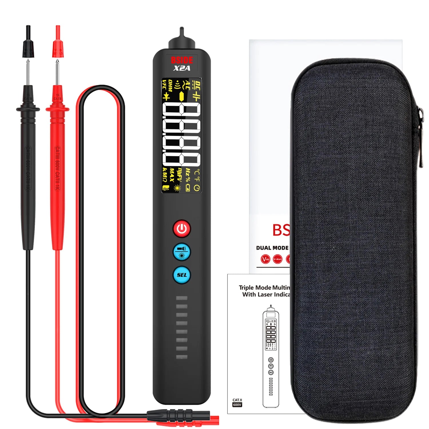 BSIDE X2A Smart Multimeter with Laser & NCV Test
