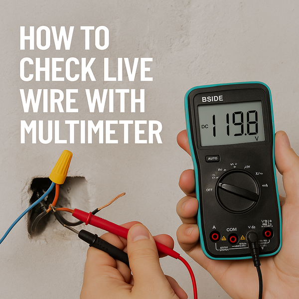 How to Check a Live Wire with a Multimeter – BsideMeter