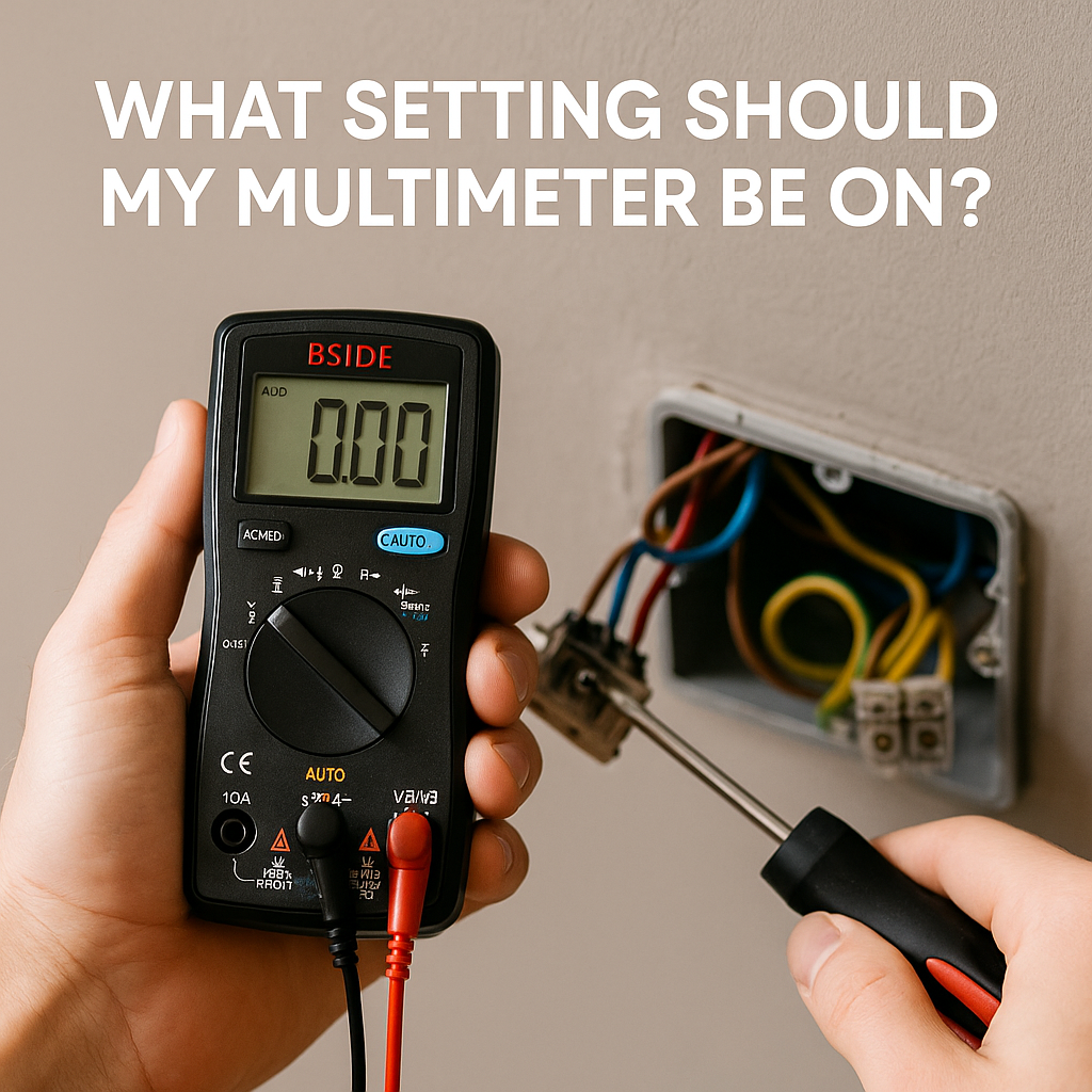 What setting should my multimeter be on?
