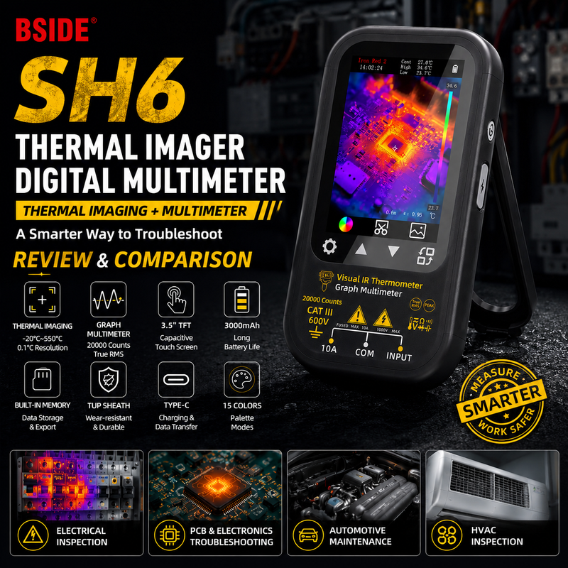 BSIDE SH6 Thermal Imager Digital Multimeter Review