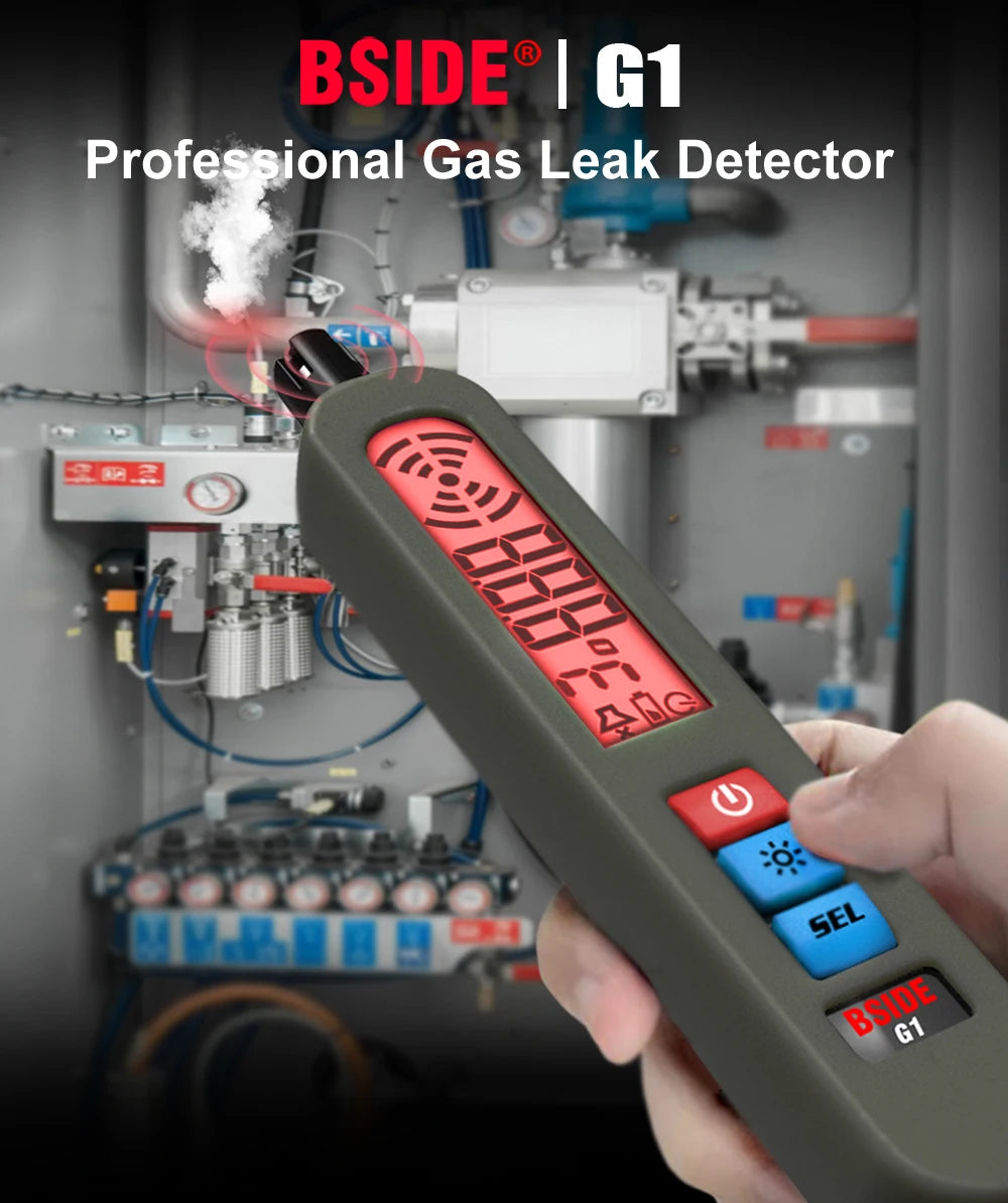 BSIDE G1 Rechargeable Gas Leak Tester – LPG, Methane, CO2, Alcohol