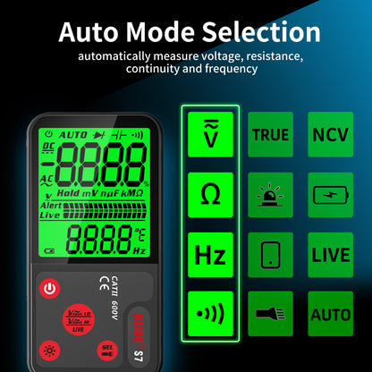 BSIDE S7 Smart USB Digital Multimeter True RMS Auto Range Voltage Current Tester