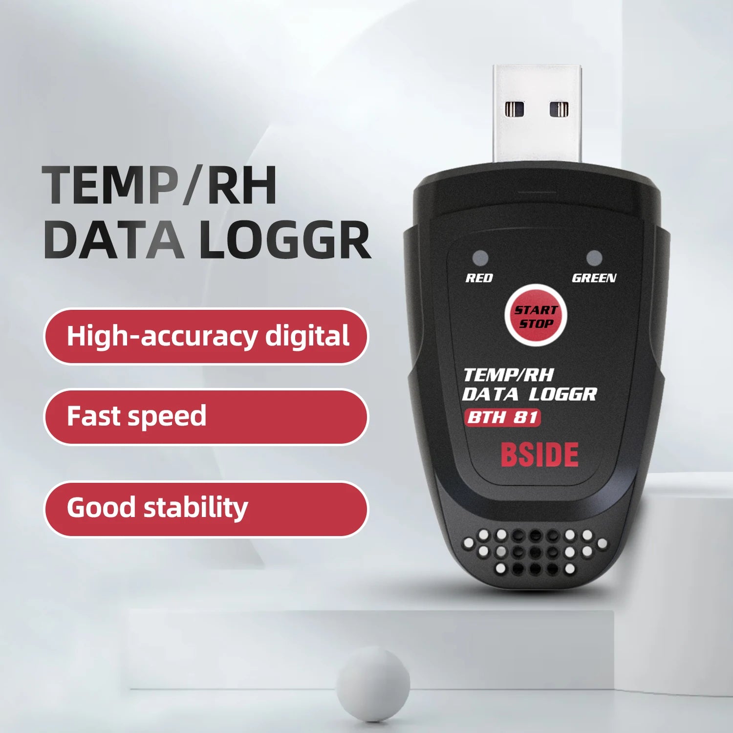 BSIDE BTH81 USB Temperature & Humidity Data Logger Thermometer Hygrometer