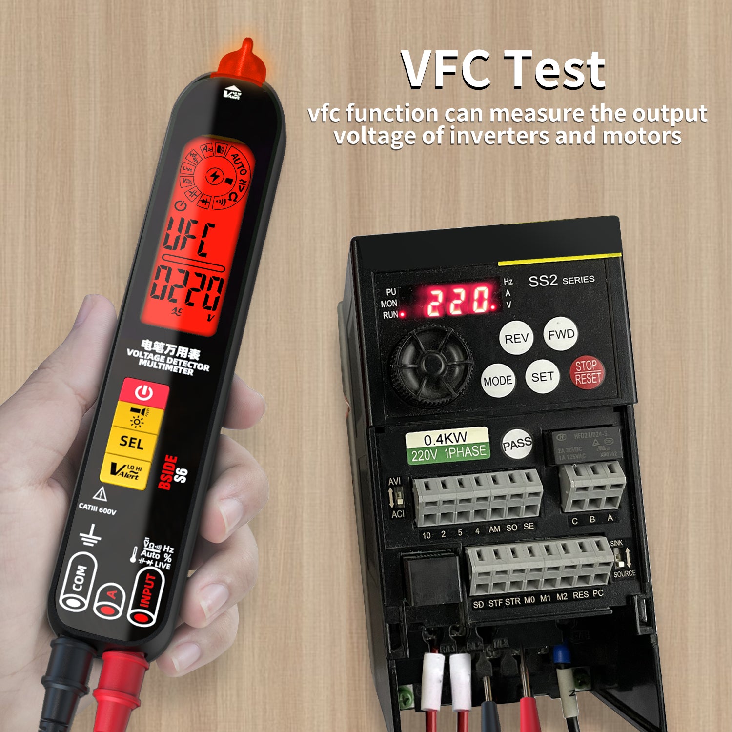 BSIDE S6 Smart Pen-Type Digital Multimeter Auto Range Tester