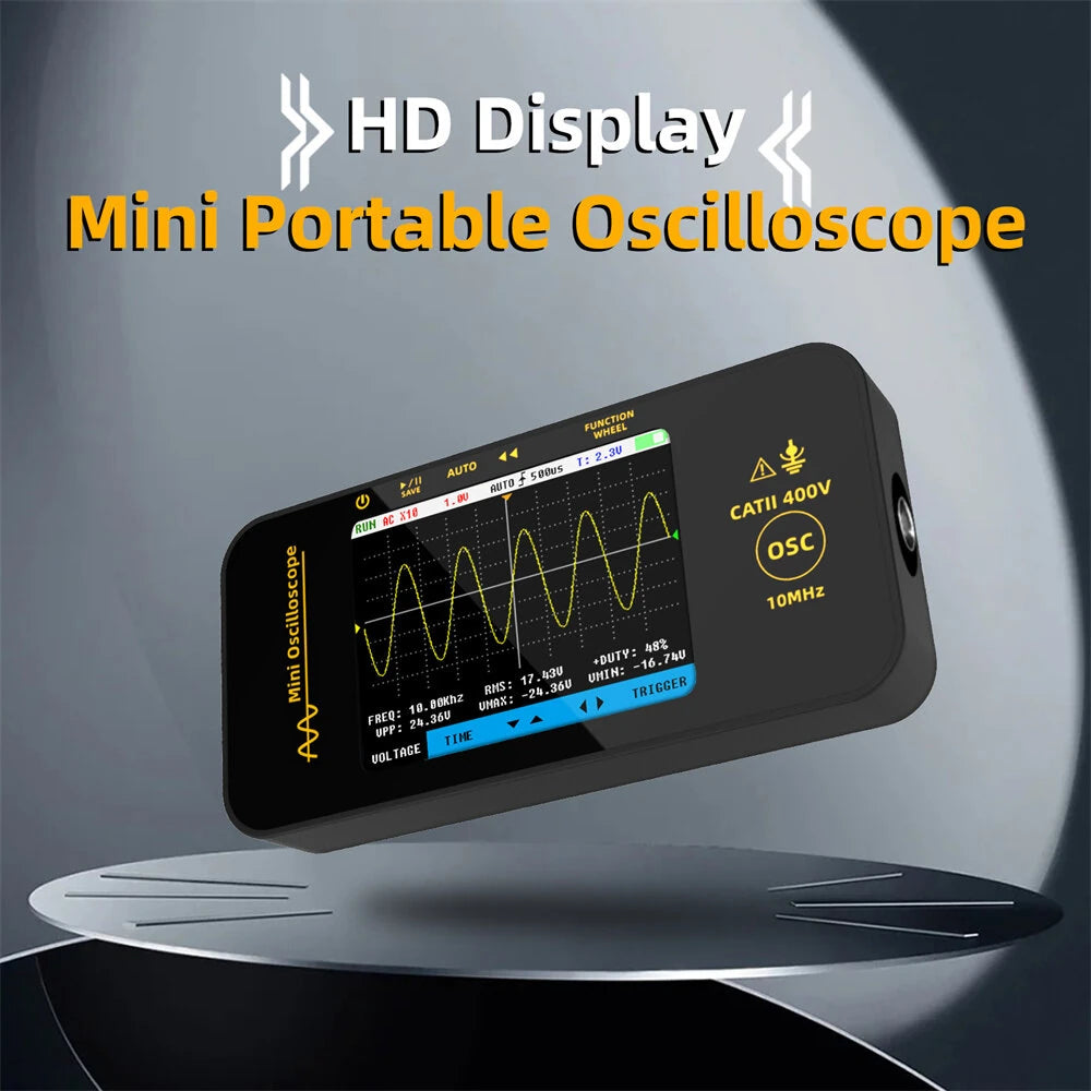 BSIDE OT3 Mini Handheld Oscilloscope 10MHz 48MSa/s with Probe