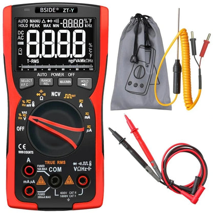 BSIDE ZT-Y True RMS Digital Multimeter 9999 Counts Auto-Range Tester
