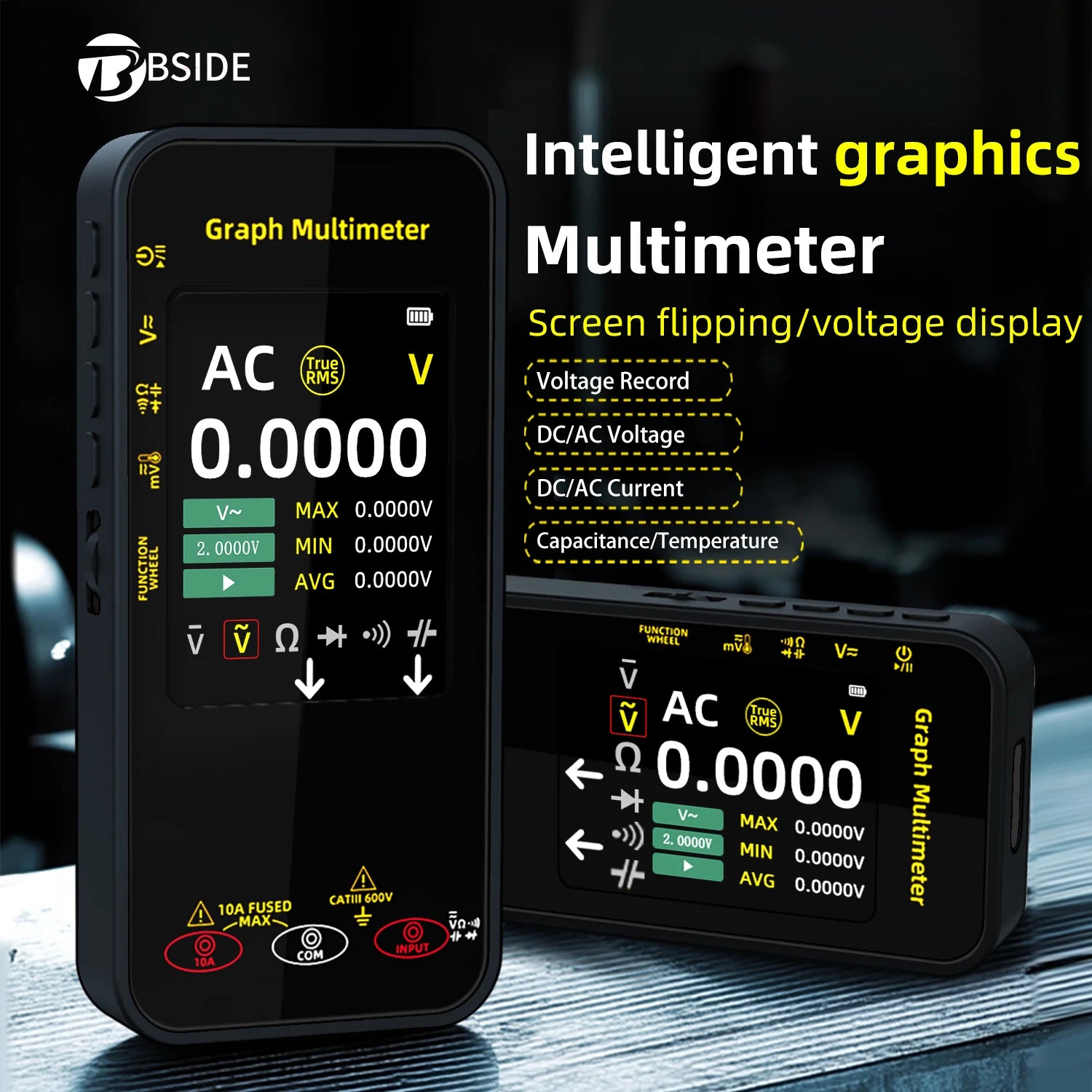 BSIDE S500 Digital Multimeter – Professional High-Precision Multi-Function Tester