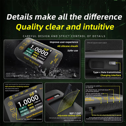 BSIDE S450 Intelligent Digital Multimeter 20000 Counts Voltage Real