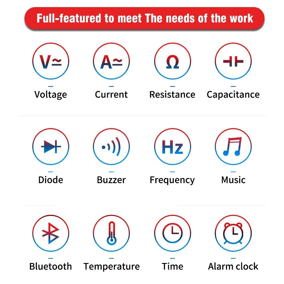 BSIDE ZT5566 Bluetooth Digital Multimeter 19999 Counts Auto Range Desktop Tester