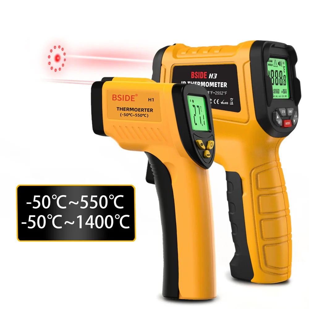 BSIDE H3 Infrared Thermometer Gun -50~1400°C Non-Contact