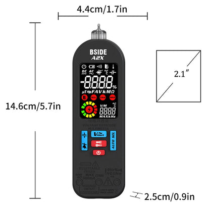 BSIDE A2X USB Rechargeable Multimeter