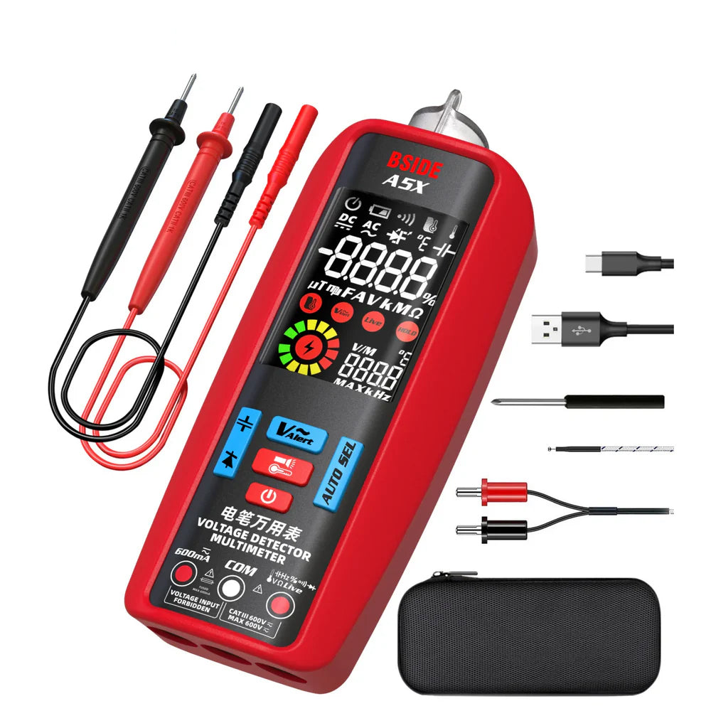 BSIDE A5/A5X Smart Voltage Tester with NCV & Ohm/Hz Test