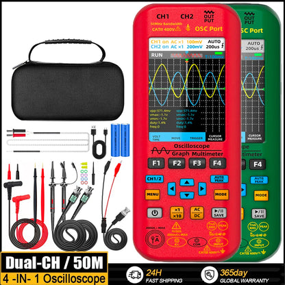 BSIDE 4-in-1 Oscilloscope Multimeter with Signal Generator