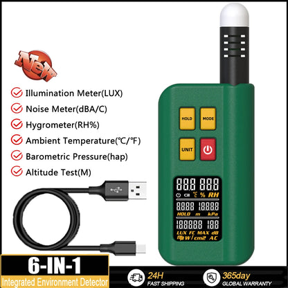 BSIDE GX1 Environment Detector with Lux, Noise, Temp & Pressure
