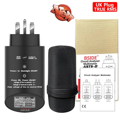 BSIDE ASTS Socket Tester with RCD/GFCI & Wiring Check