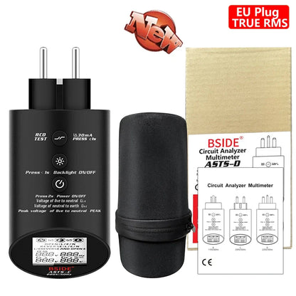 BSIDE ASTS Socket Tester with RCD/GFCI & Wiring Check