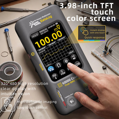 BSIDE S600A Graphic Multimeter 3.98” Touchscreen 60000 Counts Data Logger