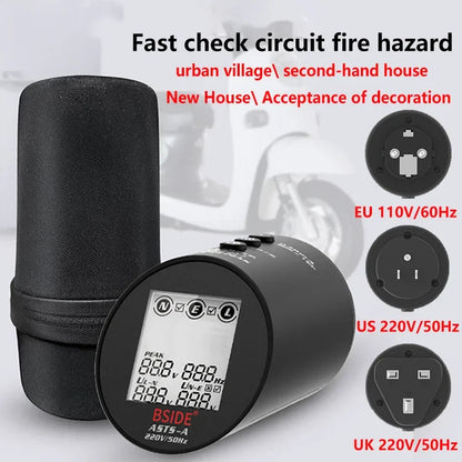 BSIDE ASTS Socket Tester with RCD/GFCI & Wiring Check