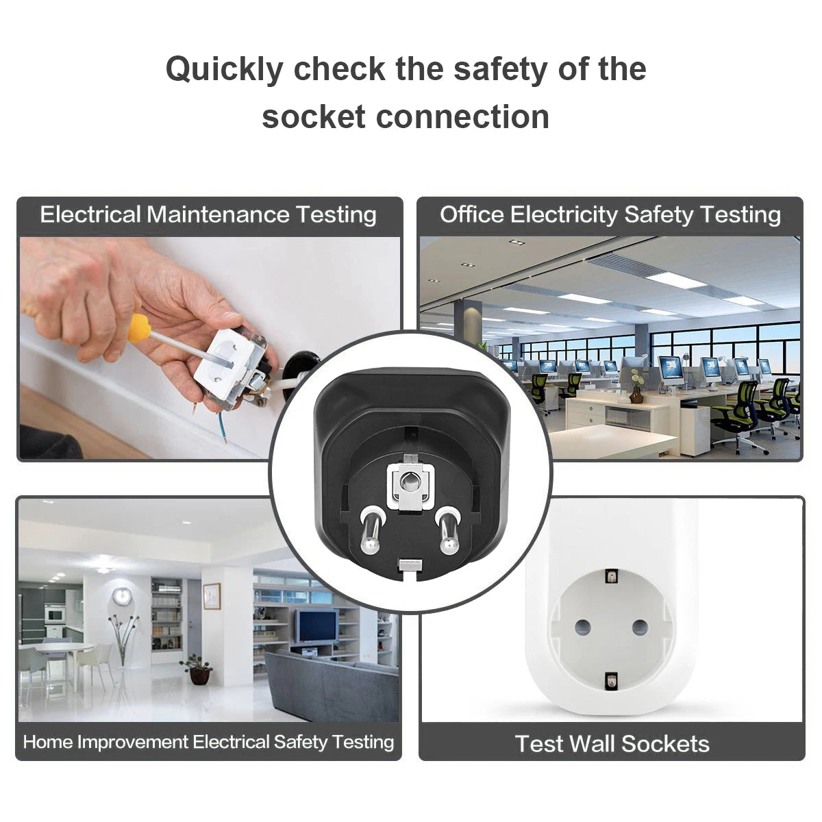 BSIDE AST01 Socket Tester with RCD/GFCI & Polarity Check