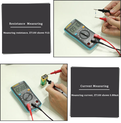 Digital Multimeter BSIDE ZT301 302 True-RMS DC/DA Voltmeter Ammeter Multimetro DMM Resistance Ohm Cap Hz Temp Tester