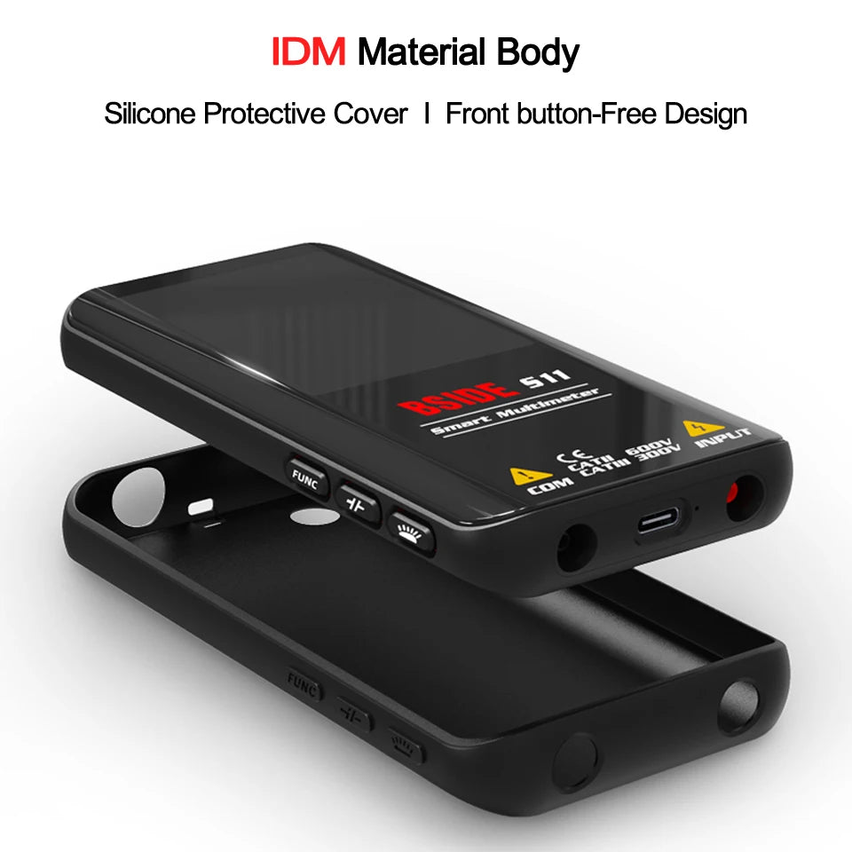 BSIDE S10 Smart Digital Multimeter - True RMS, Auto Range, AC/DC Voltage, Current, Resistance Tester