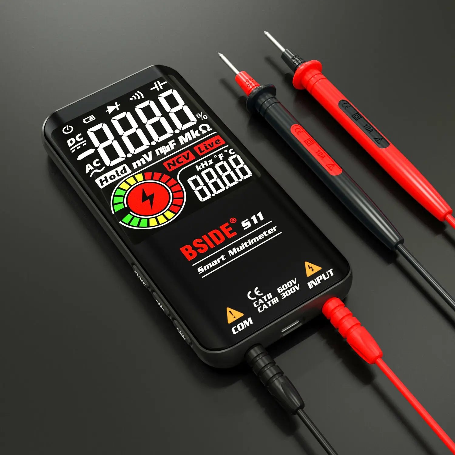 BSIDE S10/S11 Smart Multimeter with Color LCD & NCV Test